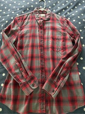EUC JCrew factory flannel shirt size small